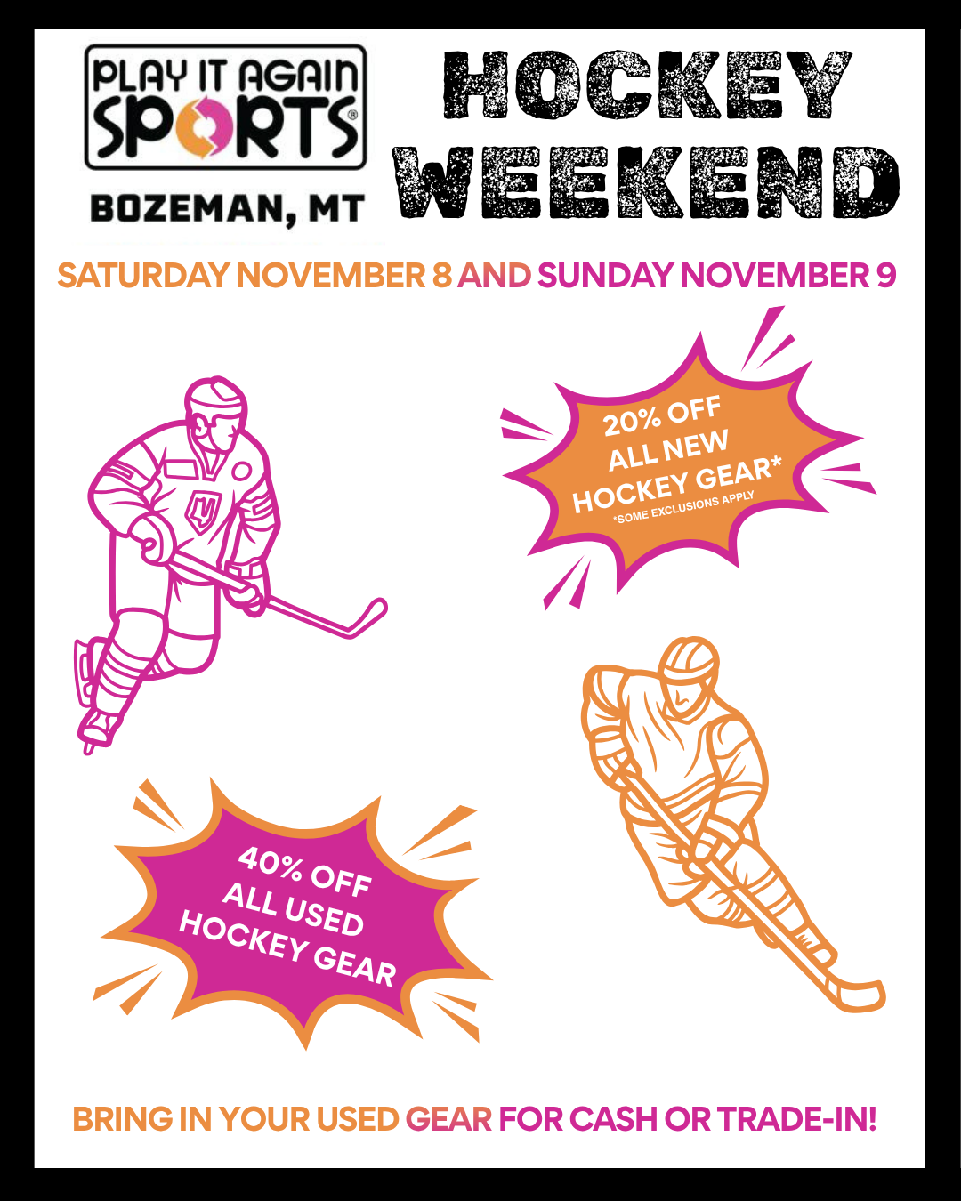 Hockey Weekend at Play It Again Sports in Bozeman